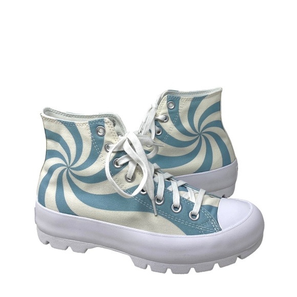 Converse Ctas Lugged Blue Candy Canvas High Top Women's Sneakers Skate A10017C - Picture 3 of 10
